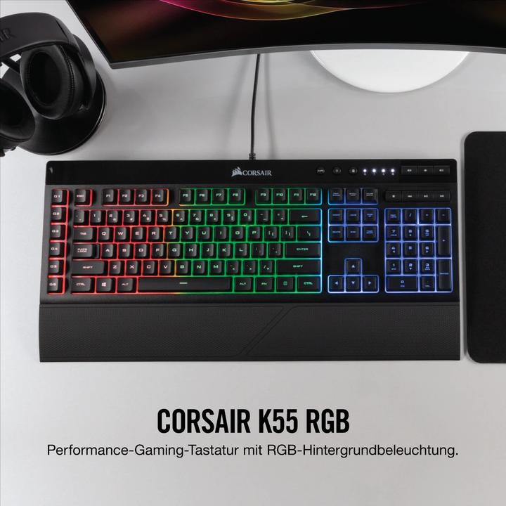 Actual product image Corsair K55 Rgb (DE, Cable)