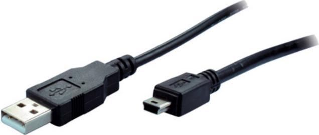 Shiverpeaks USB Micro Cable USB-A-ST to USB-B Mini 5pin 2.0 Copper 1.0m (1 m, USB 2.0)