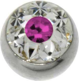 Fuchsia, silberfarbig
