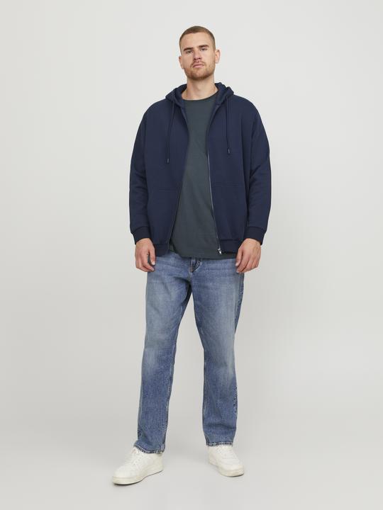Actual product image Jack & Jones Zip Plus Size Hoodie (3XL)
