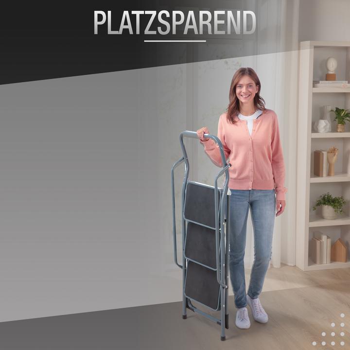 Immagine prodotto Aktivshop Scala di sicurezza "a 3 o 4 gradini" con corrimano (Ponteggio, 46 cm)