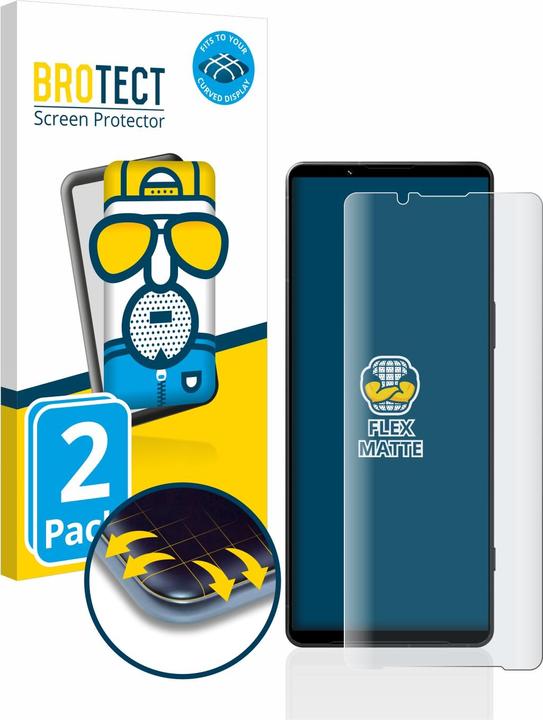 Produktbild BROTECT Full-Cover Displayschutz Matt (2 Stück, Sony Xperia 1 V)