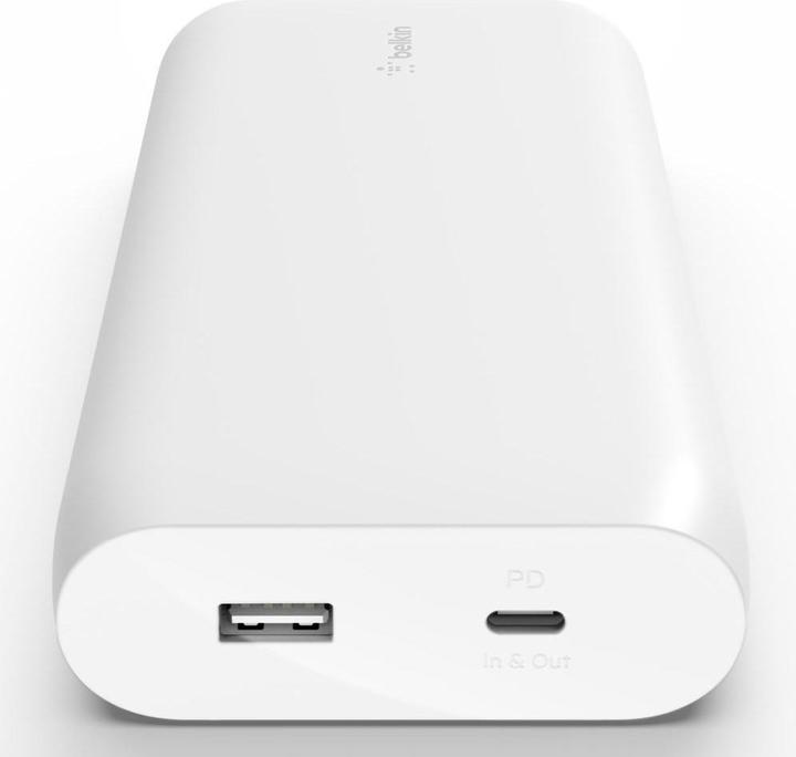 Actual product image Belkin Power Delivery Bank 20000 mAh baltas (20000 mAh, 30 W, 74 Wh)