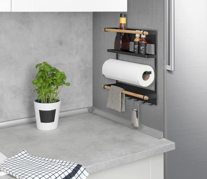 Actual product image Wenko Magnetic kitchen shelf Magna black