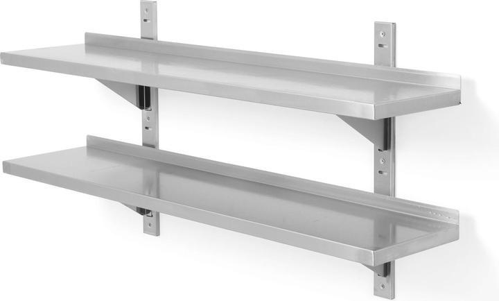Actual product image Hendi Adjustable wall shelf double 1200x300x600 mm