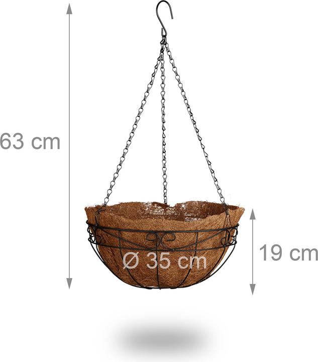 Actual product image Relaxdays Blumenampel (35 cm)