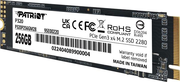 Valori nutrizionali e ingredienti Patriot SSD Viper P320 M.2 PCI-Ex4 NVMe 256GB 2.2GB/s (256 GB, M.2 2280)