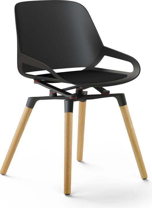 Actual product image Aeris Conference chair NUMO P462OABKBKFE black, black cushion