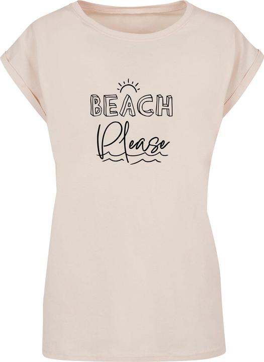 Produktbild Merchcode Ladies Beach Please Extended Shoulder Tee - 112615 (M)
