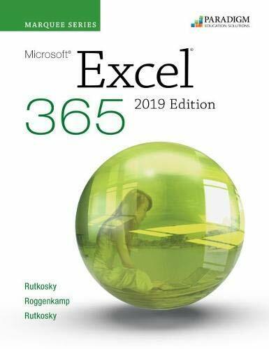 Image du produit Marquee Series: Microsoft Excel 2019 (Anglais, Nita Rutkosky, 2020)