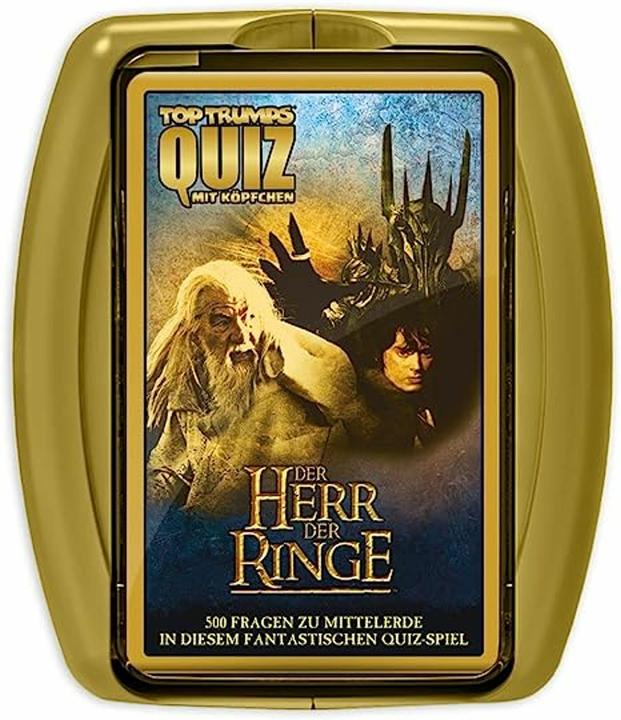 Immagine prodotto Winning Moves WIN46301 - Quiz Top Trumps: Il Signore degli Anelli - Gioco a quiz (DE), per 2 giocatori, a partire (Tedesco)