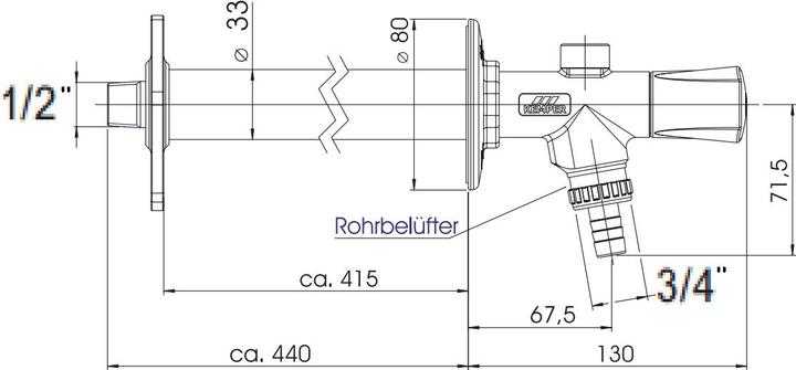 Produktbild Kemper Frosti-plus (Gartenventil, 50.80 mm)