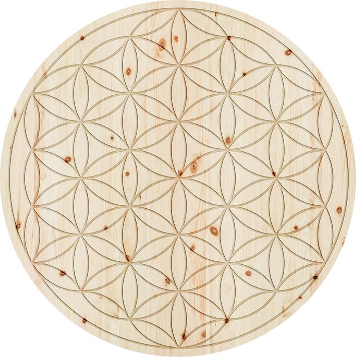 Produktbild ZirbenFamilie Wandbild "Blume des Lebens"