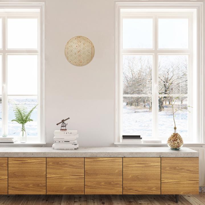 Produktbild ZirbenFamilie Wandbild "Blume des Lebens"