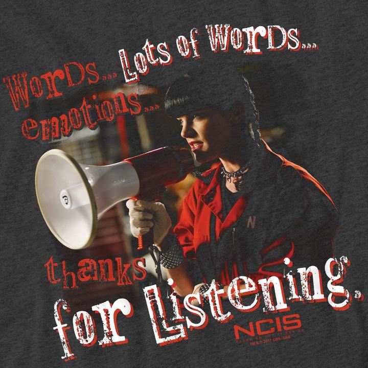 Immagine prodotto Ncis Thanks for Listening Maglietta Adulto Unisex (S)