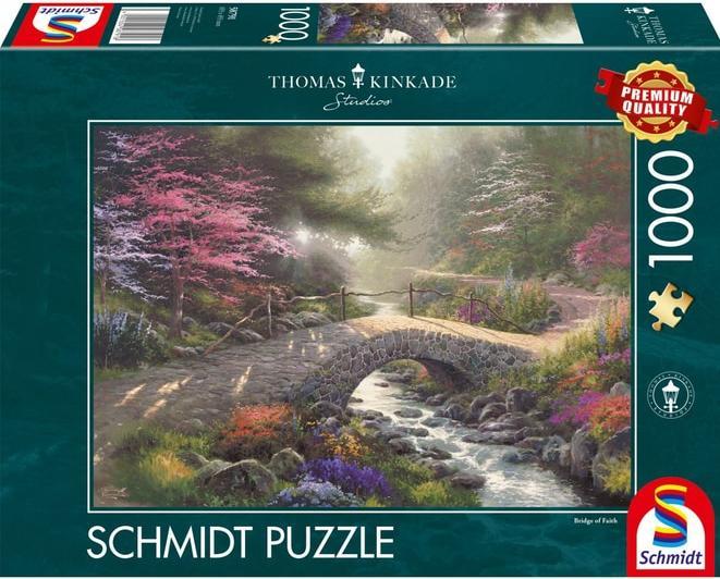 Actual product image Schmidt Spiele Puzzle - Thomas Kinkade - Bridge of Faith - 1000 Teile (1000 pieces)