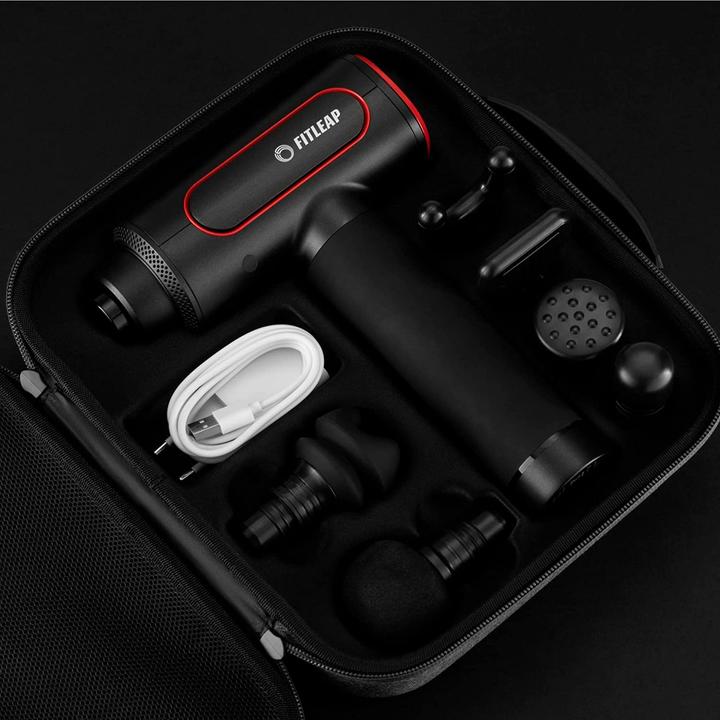 Produktbild Fitleap Massagepistole, Massage Gun Pro mit 6 Köpfen und 6 Modi, USB-C Ladeanschluss