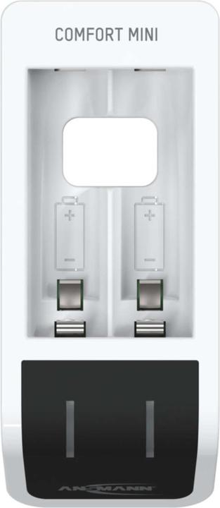 Produktbild Ansmann Comfort Mini Ladegerät inkl. 2 AA Mignon Akkus 2100 mAh (1 Stk., AA, AAA, 800.80 mAh, Akku)