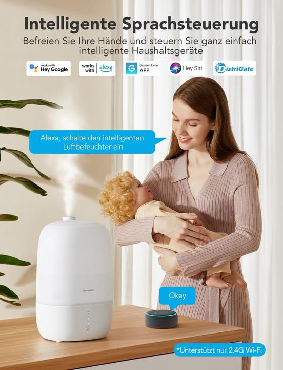 Actual product image GoveeLife Ultrasonic humidifier
