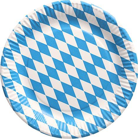 Produktbild Papstar Teller Bayrisch Blau (50 x)