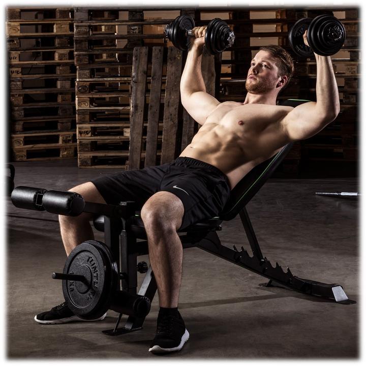 Produktbild Tunturi Verstellbare Hantelbank mit Bauch- und Beintrainer UB60