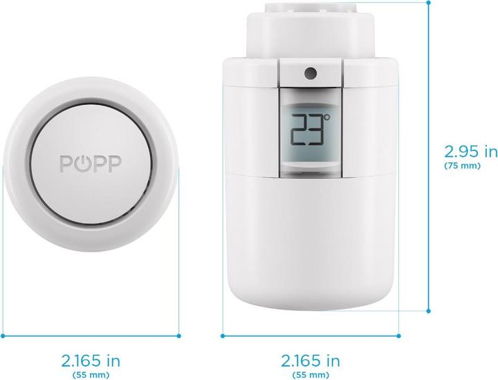 Actual product image Popp Smart Thermostat (Zigbee)