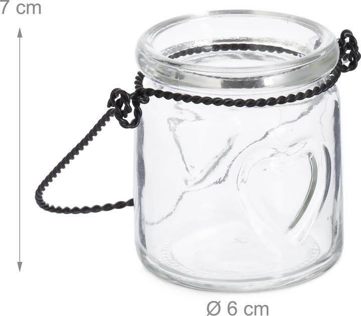 Image du produit Relaxdays 12x Photophore (12 x, 6 x 6 x 7 cm)