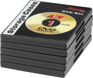 Image du produit Hama DVD pochettes vides, paquet de 5, étui à bijoux noir