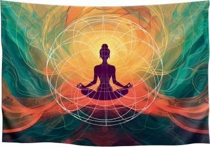 Produktbild PranaHaus Wandbehang „Energie Meditation“