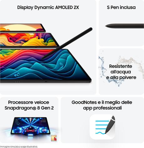 Actual product image Samsung Galaxy Tab S9 WiFi (WLAN only, 11", 128 GB, Graphite grey)
