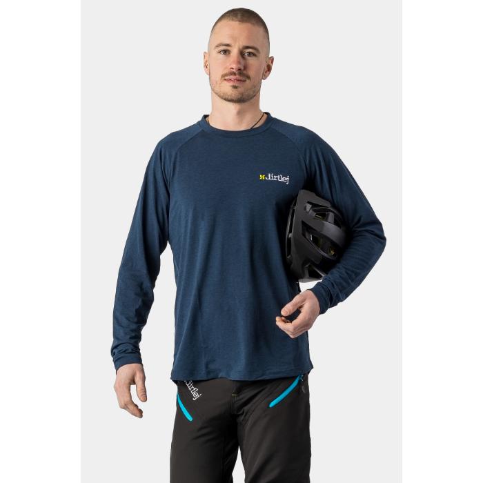 Image du produit dirtlej Mountee drirelease® Merino Longsleeve Jersey, bleu, XL (XL)