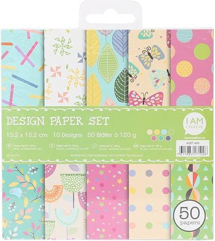 Image du produit I Am Creative Set de papier design (120 g/m², 50 x)