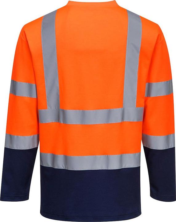 Image du produit Portwest T-shirt à manches longues en coton contrasté à haute visibilité (M)