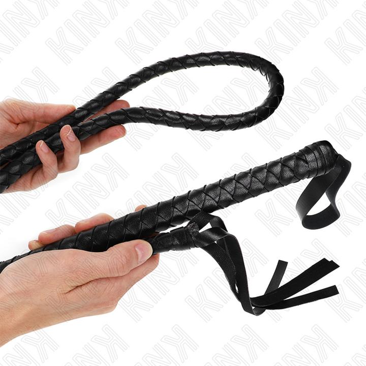 Actual product image Pipedream Kink - Long Black Snake Whip 210 cm