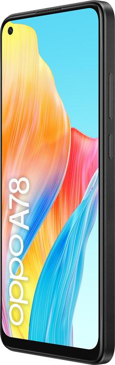 Actual product image OPPO A78 (128 GB, Mist Black, 6.56", Dual SIM + SD, 50 Mpx, 4G)