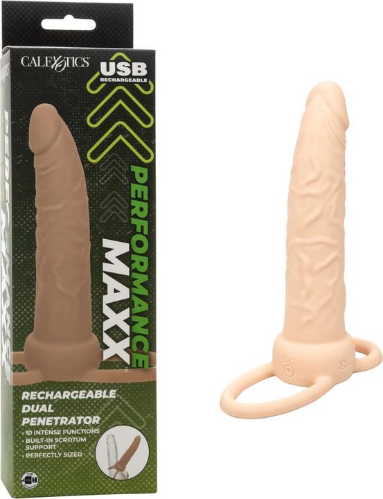 CalExotics Performance Maxx™ Rechargeable Dual Penetrator - Ivory