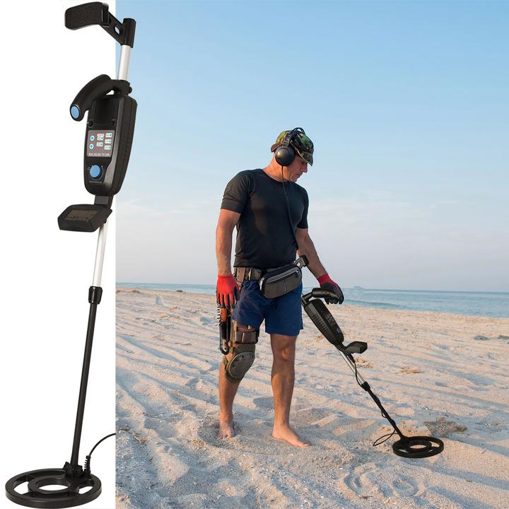 Produktbild Casativo Digital Metalldetektor Profi mit Metall- & Tiefenerkennung, wasserfest
