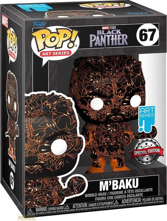 Image du produit Funko POP - Marvel Black Panther M Baku Artist + Case Exclusive