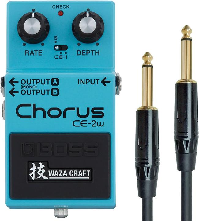 Actual product image BOSS CE-2W Waza Craft Chorus Pedal with Cable