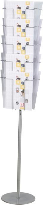 Actual product image Twinco Brochureholder, 15 fag, metal