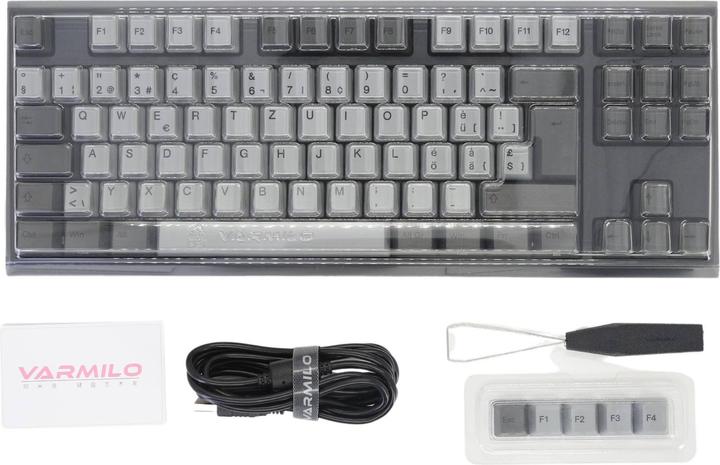 Actual product image Varmilo Cliff Ink Rhyme VCS88 (CH, Cable, Wireless)