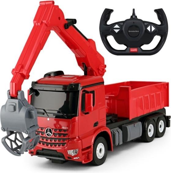 Produktbild Rastar Mercedes-Benz Arocs Fjernstyret Lastbil med kran 2.4G, Gul