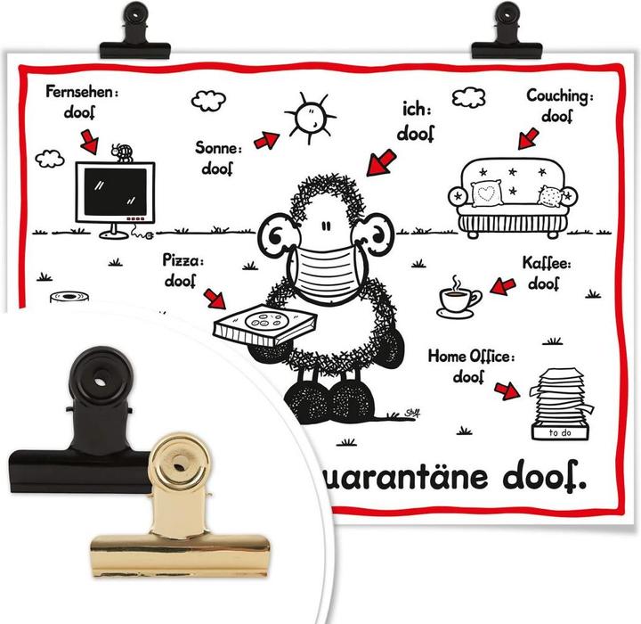 Image du produit Sheepworld La quarantaine, c'est nul (120 x 100 cm)
