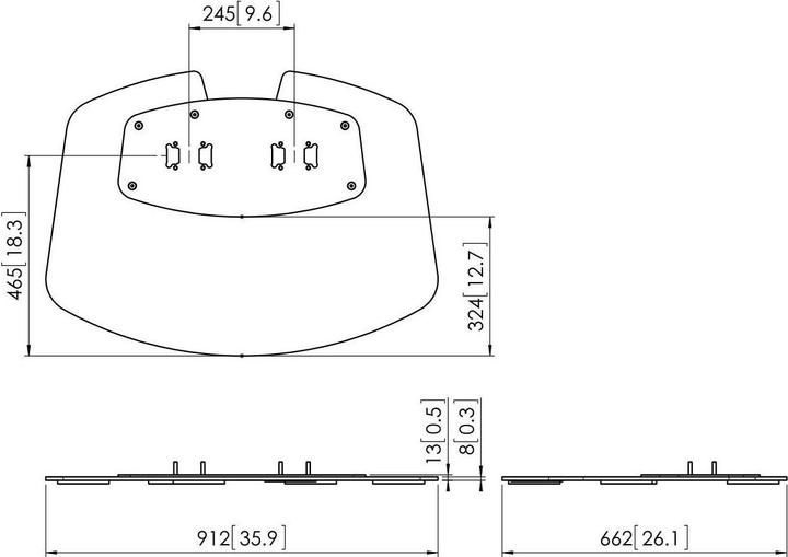 Actual product image Vogels PFF 7030 Base Plate Extra Large