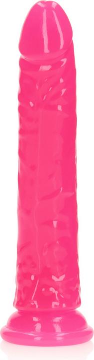 Produktbild RealRock Slim Realistic Dildo with Suction Cup - Glow in the Dark - 9" / 22,5 cm