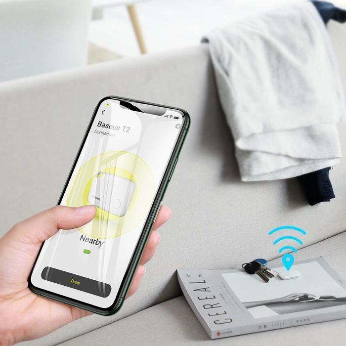 Produktbild Baseus Intelligent T2 ropetype anti-loss device White (Android, iOS)