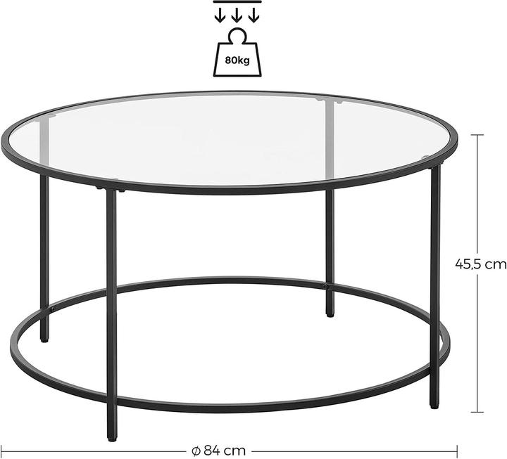Immagine prodotto Vasagle Mara (84 x 84 x 45,5 cm)