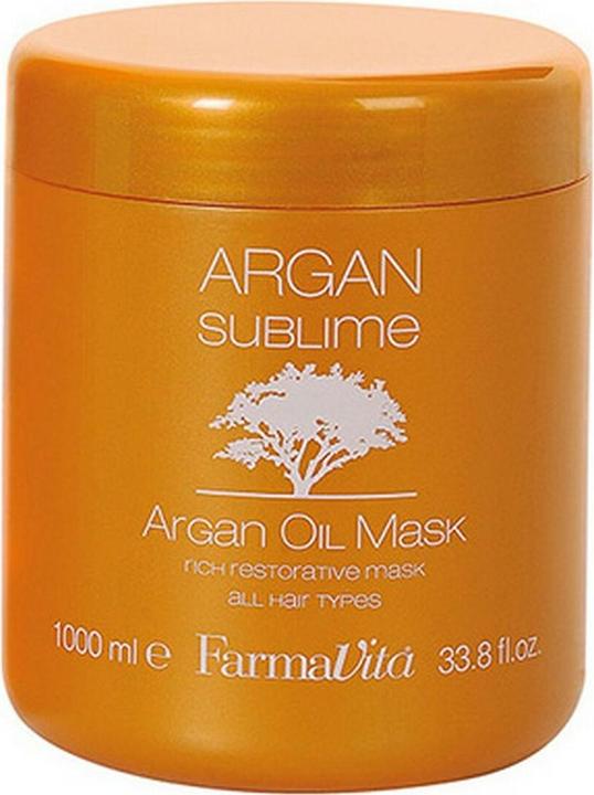 Farmavita Argan Sublime Maschera all'Olio di Argan 250ml, Donna, Tutti i capelli, Tutti i colori, 250ml (250 ml)