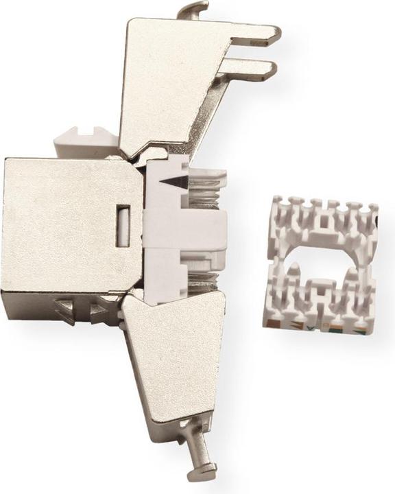 Produktbild Roline C6 Keystone STP180°,werkzeuglos (S/STP, CAT6, 0.04 m)