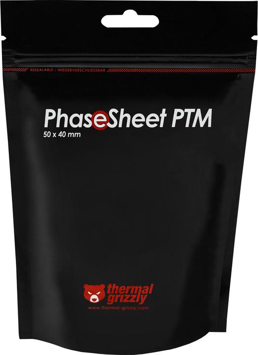 Image du produit Thermal Grizzly PhaseSheet PTM - 50x40mm (0.20 mm)